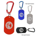 Dog Tag Carabiner Key Chain